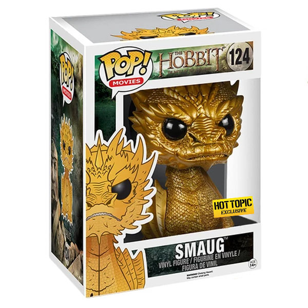 Funko POP #124 The Hobbit Smaug The Dragon Golden 6 Inch Exclusive Figure